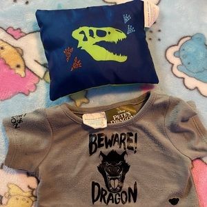 Build A Bear Workshop Disney Pete’s Dragon And Dino Pillow Boy DollThemed Bundle